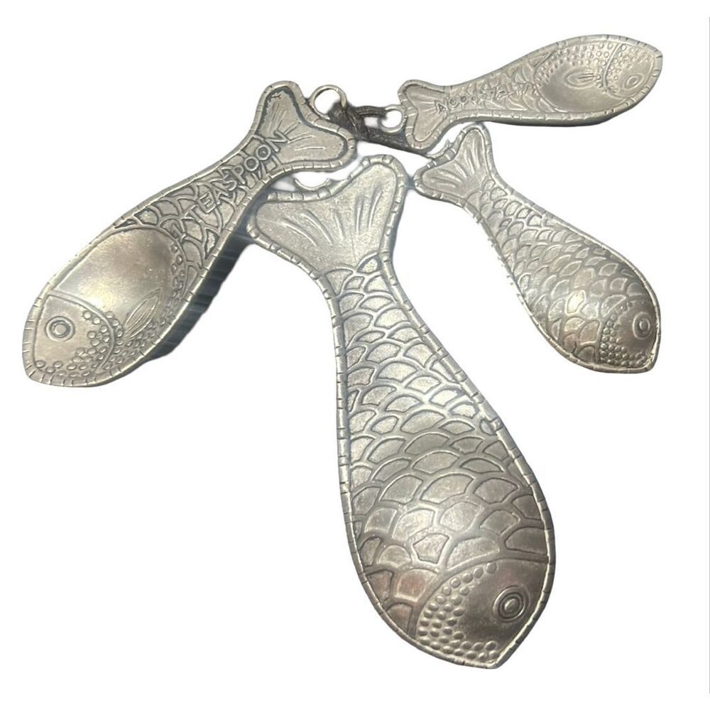 Ganz Silver Fish Measuring Spoons - Picture 2 of 6